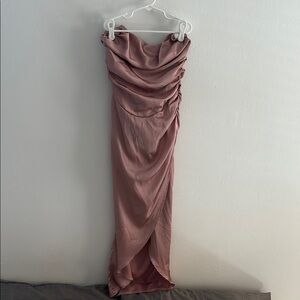 Elegant Mauve Evening Gown